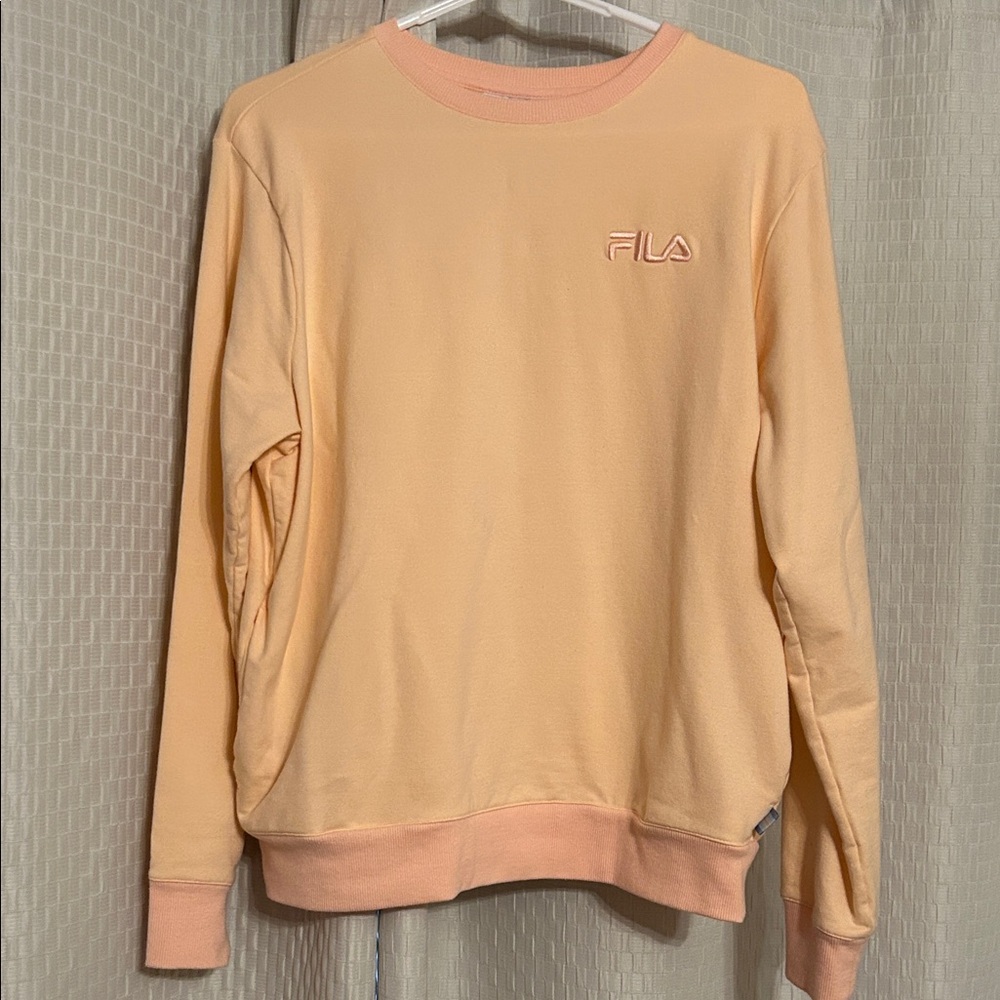 Fila Apricot Crewneck Sweatshirt with Pockets